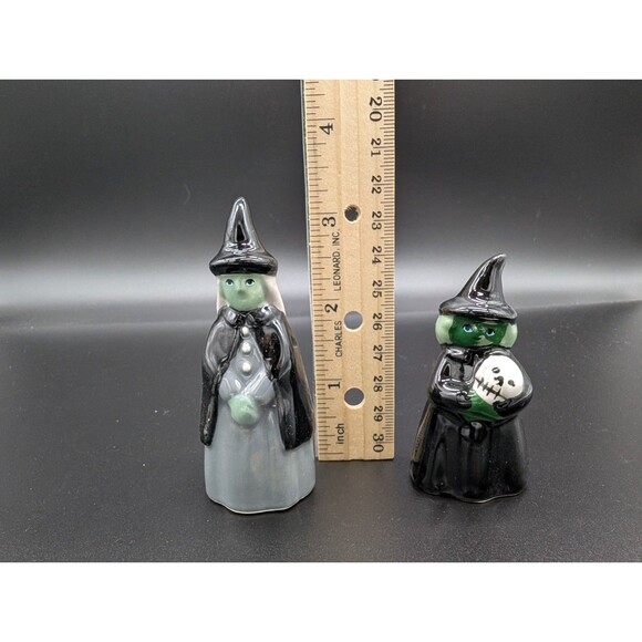 New Target Halloween Witch Hyde & Eek Ceramic Mini Mantle Figures 3pc Set *READ* - Picture 8 of 9